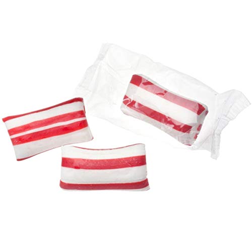Candyman'S Individually Wrapped Hard Candy Naturally Flavored Red & White Mint Lumps, 120 Display Box, 2 Lbs