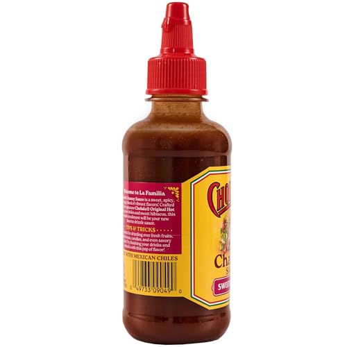 Cholula Chamoy Sauce, Sweet & Spicy, Tangy Drizzle Sauce with Arbol Chiles and Sweet Hibiscus, For Fruit, Cocktails, Desserts an