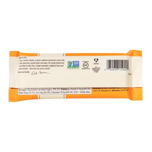 Bobs Red Mill Peanut Butter Honey & Oats Snack Bar - 1.76 Ounce (Pack of 1) - Gluten Free, Non-GMO, Whole Grain