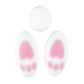 Easter Bunny Tail & Feet Edible Sugar Cake Toppers, 24 Count (16 Feet And 8 Tails)