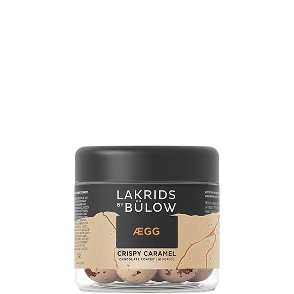 LAKRIDS BY BLOW - Crispy Caramel - 4.4 oz - Chocolate Covered Gourmet Licorice - Black Licorice Coated in Dulce Chocolate and Se