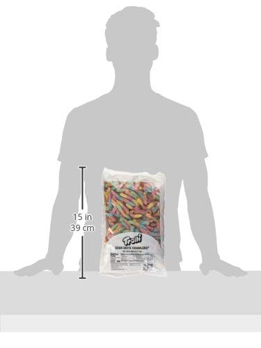 Trolli Gummy Candy Large Sour Brite Crawlers 5 Pound Bulk Bag