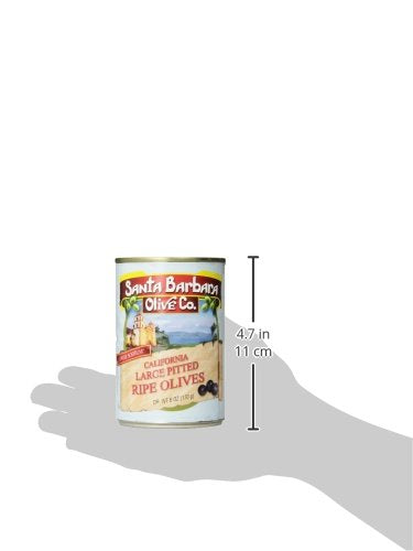 Santa Barbara Olive Co. California Large Pitted Ripe Olives, 6 Ounce Tins (Pack Of 12)
