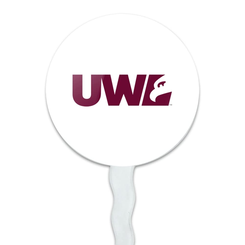 University Of Wisconsin - La Crosse University Secondary Logo Cupcake Picks Toppers Decoration Set Of 6