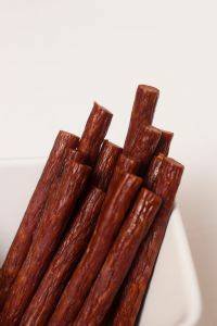 17 Mm Slim Snack Stick Casings For Homemade Snack Slim Jim Sausage. Just Add Beef, Venison, Pork Etc. Enough Casings For 23 Lbs