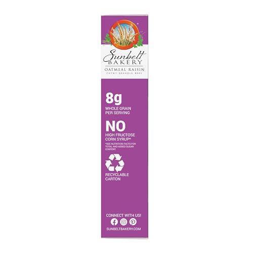 Sunbelt Bakery Oatmeal Raisin Chewy Granola Bars, 40-1.0 Oz Bars (5 Boxes)
