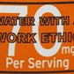 Water Joe Caffeinated Water - Sugar Free, 12 Pack of 20 Oz Bottles with 70mg Caffeine, Clear