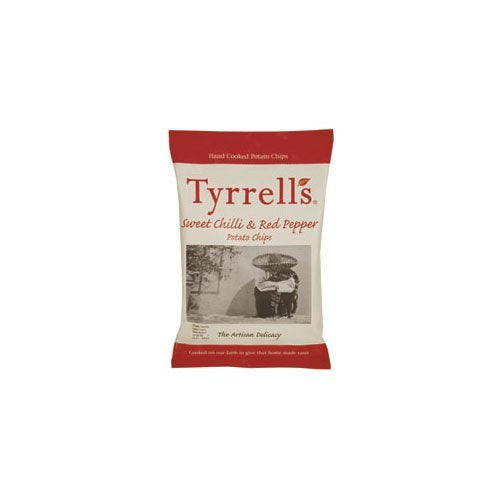 Tyrrells Hand Fried Potato Chips, Sweet Chilli & Pepper, 5.29-Ounce Bags (Pack of 12)