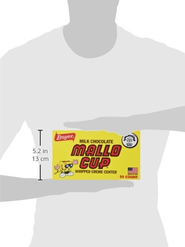 Boyer Mallo Cups - 24 Count, 1.5 Ounces Each, Chocolate-Covered Marshmallow