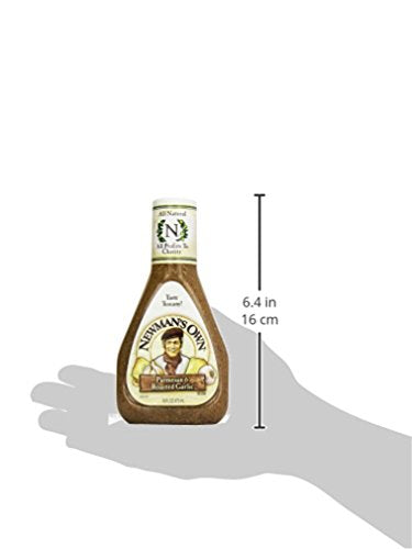 Newmans Own Parmesan & Roasted Garlic Salad Dressing, 16 Fl Oz, Model 020662002082