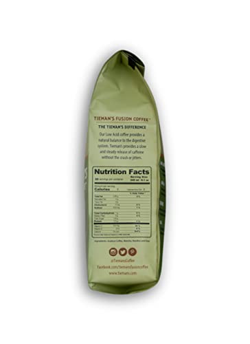Tieman'S Fusion Coffee, Low Acid Decaf, Ground, 10 Ounce Bag