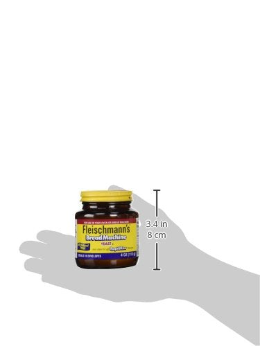 Fleischmann's Yeast for Bread Machines, 4-Ounce Jars (Pack of 3)