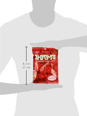Kasugai Gummies Strawberry Gummy Candies, 3.77 Ounce