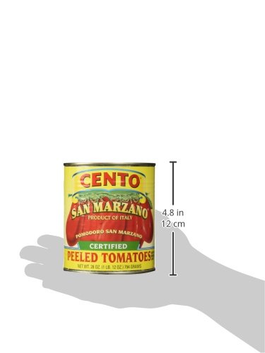 San Marzano Certified Cento Italian Peeled Tomatoes, Case Of 4 /28 Oz