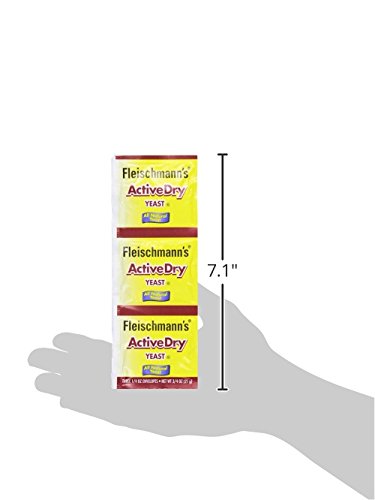 Fleischmanns Active Dry Yeast,0.25 Ounce, 3 Count