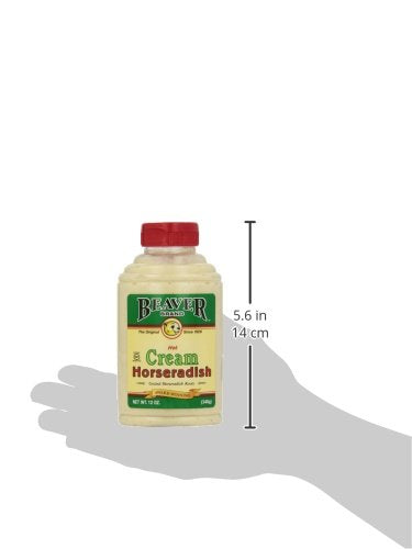 Beaver Brand Cream Style Horseradish, 12-Ounce Squeezable Bottles (Pack of 6)
