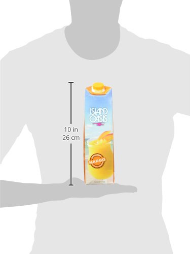 Island Oasis SB3X Premium Mango Drink Mix Bottle, 1 L