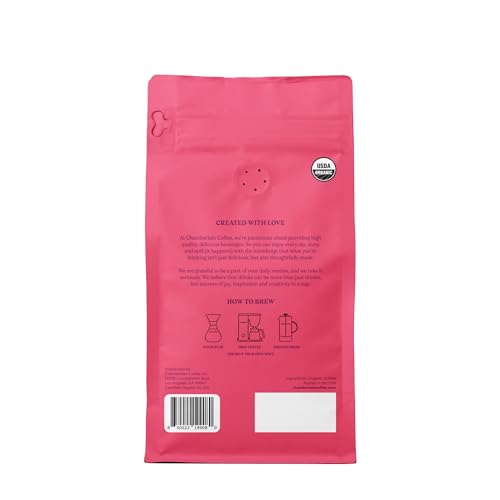 Chamberlain Coffee Social Dog Blend, Full Bodied Organic Coffee With Complex Yet Smooth Notes Of Milk Chocolate, Roasted Peanuts, Brown Sugar, Graham Cracker, Fresh Ground 12Oz