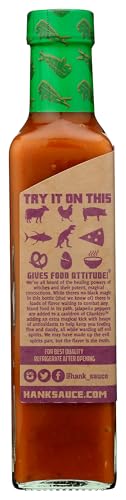 Hank Sauce Witches Brew Hot Sauce - Jalapeño & Cayenne Blend with Garlic & Cilantro - 8.5 Fl Oz - Gluten Free, Multipurpose