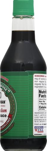 Kikkoman Naturally Brewed Less Sodium Soy Sauce 15 oz