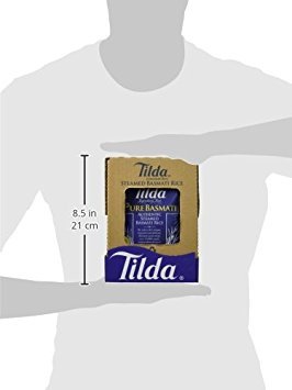 Tilda Legendary Rice Steamed Basmati, Pure, 8.5 Ounce (Pack Of 6)