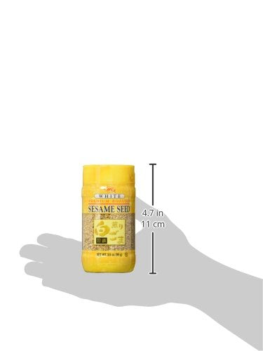 J-BASKET Roasted Sesame Seed, White, 3.5 Ounce (Pack of 12)