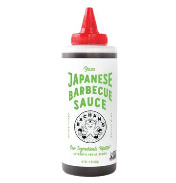 Bachans - The Original Japanese Barbecue Sauce - Yuzu, 17 Ounces Small Batch, Non gMO, No Preservatives, Vegan and BPA free cond