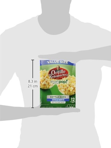 Orville Redenbacher Smart Pop Kettle Korn Mini Bags, 12-Count (Pack Of 3)