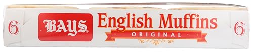 Bays Original English Muffins, 12 Ounce (Pack of 6)