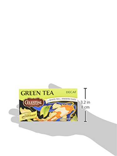 Celestial Seasonings Green Tea DECAF, 20 Count (Pack of 6), Multicolor, Model 00050951