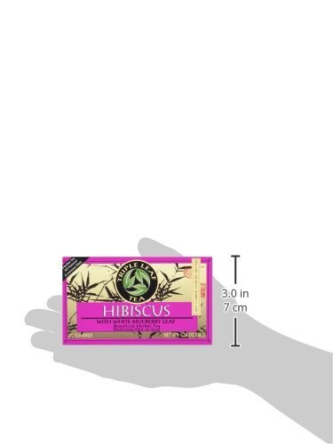 Triple Leaf Tea Hibiscus White Mulberry Bags, 20 Count, 1.34 Oz, Model 023991000248