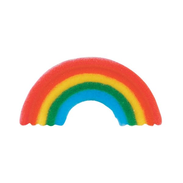 Primary Rabinow Edible Sugar Cake Toppers, 12 Count