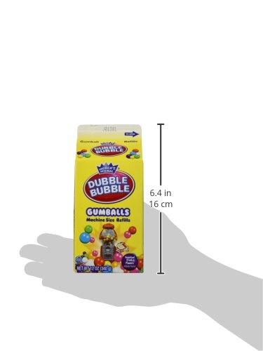 Dubble Bubble Gumballs Machine Size Refills 12 Oz. Carton