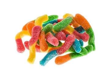 Kervan Candy Bebeto Sour Neon Worm Gummies - Fruity, Soft & Sour Gummy Candy Bulk For Kids, Gift Snacks And Parties - Sour Candy Worms Party Size Bag (5 Lbs)