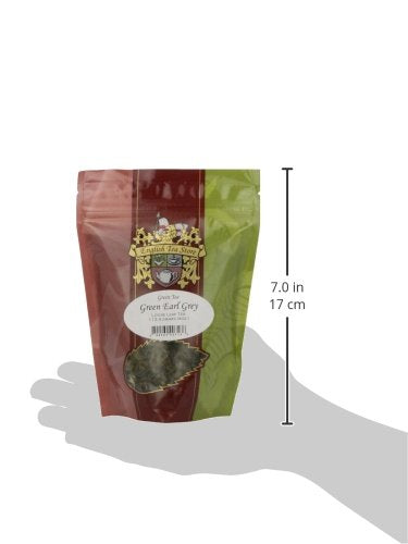 English Tea Store Loose Leaf, Earl Grey Green Tea Pouches, 4 Ounce