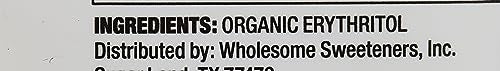 Wholesome Sweeteners 12-Ounce Organic Erythritol Sweetener, Zero Calorie Sweetener, Keto Friendly, Non Gmo, Gluten Free & Vegan