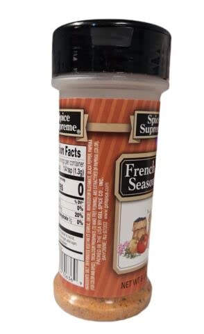 Spice Supreme Seasonings: French Fry Seasoning (Pack of 2) 6.5 oz Size