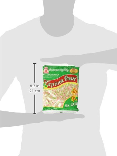 Tapioca Pearls, Tapioca Balls, Tapioca Pearls Small 14 Oz. Bags, Made From Cassava, Gluten-Free (3 Pack) (Rainbow)