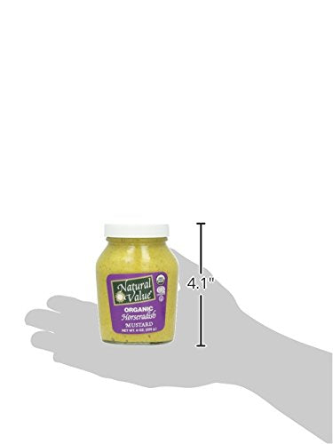 Natural Value Organic Horseradish Mustard, 8 Ounce (Pack Of 12)