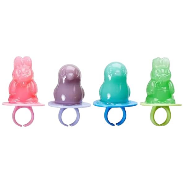 Easter Ring Pops - Festive Bunny & Chick Shapes - Assortment Of Classic Ring Pop Flavors - Gift Case Pack Of 36 Pops By Lyza 'S