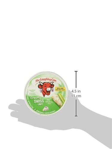 Laughing Cow Spreadable Cheese Wedges Light, 8 Pieces, 0.75 oz each, Total 6 oz (171 g)