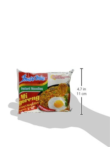 Indomie Mi Goreng Instant Stir Fry Noodles, Halal Certified, 2.99 Ounce (Pack Of 30)