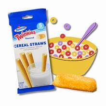 LYZAS SWEETS &   Cereal Straws Gift Pack - Twinkie Flavor, 2 Bags, 1.76 oz Each, 5 ct Total