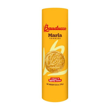 Bauducco Maria Cookies, 6 oz (Pack of 1) - Classic Crispy Cookies for Snacking, Coffee, or Tea - Perfect Dessert Treat with No A