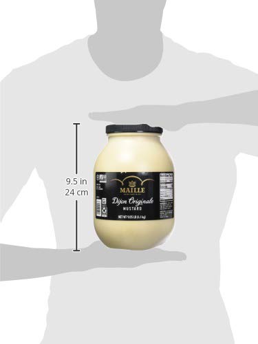 Maille Dijon Originale Traditional Mustard Jar, Premium Quality, For Marinades, Sauce And Dressing, Gluten Free, Non-Gmo, 9.05 L