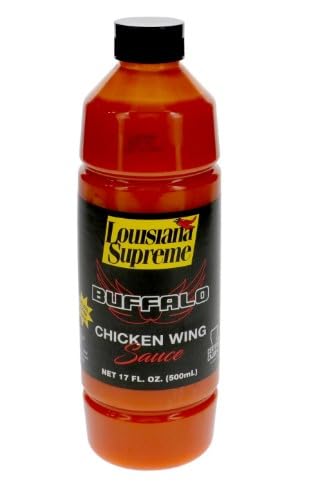 Louisiana Supreme Buffalo Chicken Wing Sauce - 17 oz - Perfect for Spicy Wings and Dips