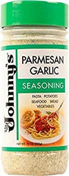 Johnnys Parmesan & Garlic, Pasta Seasoning, 10-Ounce Bottles (Pack of 2)