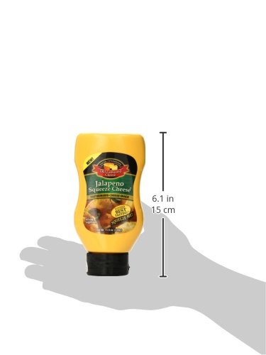 Old Fashioned Cheese Jalapeno Squeeze Cheese - 11.5 Ounce (Pack of 1)