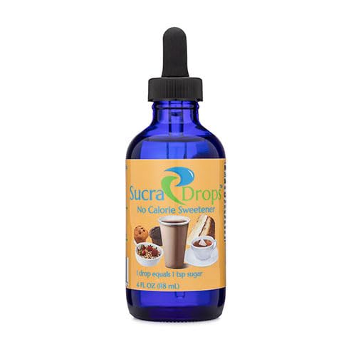 Sucradrops 4 Oz Bottle Of Premium Liquid Sucralose Sweetener, 1,180 Servings X 2 Drops Per Serving Size, Totaling 2,360 Drops