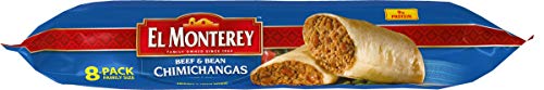 El Monterey Beef and Bean Chimichangas, 32 Oz
